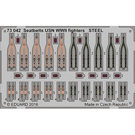 Eduard 1/72 Aircraft- Seatbelts USN Fighters Steel WWII (Painted)