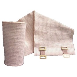 Tetra Elastic Bandage Standard Woven w/Removable Clips 4" x 4.5Yd (Stretched Length) Latex-Free, 10 per Box
