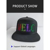 WLDOCA Bluetooth LED Hat RGB Programmable Scrolling Message Display Baseball