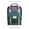 Doughnut Unisex Jungle Series Backpack, Charcoal X Teal