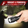 PeakPlus LED Tactical Flashlights High Lumens, Zoomable, 5 Modes Bright