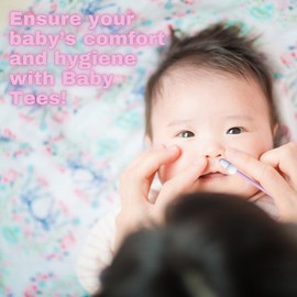 Stylist Secrets Classic Baby Tees - Small Gentle Double Sided Swabs Designed for Little Ears - for Babies, Infants & Toddlers - Dual Sided Pointed Buds - 80 Cotton Tips - 3 Pack