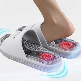 Acupressure slippers, office slippers, diet slippers Men's Gray 3ea