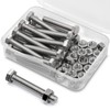 M6 x 40 mm, 20 pieces, 304 stainless steel, hexagon