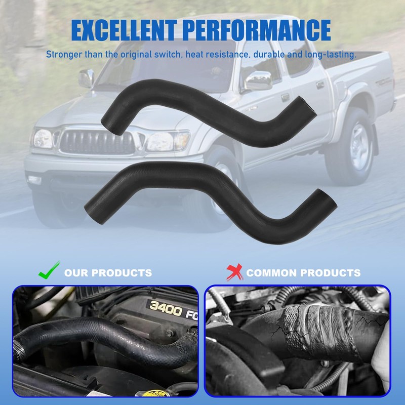 Radiator Hoses Set Upper and Lower 16571-62070 16572-62090 Compatible with