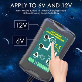 6V / 12V 1.5A Smart Battery Charger Desulfator Maintainer Battery AGM Gel