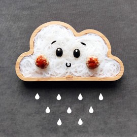 bamboo bamboo ® Baby and Toddler Suction Plate for Feeding and Weaning | Bamboo Plate with Secure Suction | Suction Plates for Babies from 6 Months (Green, Lamb)