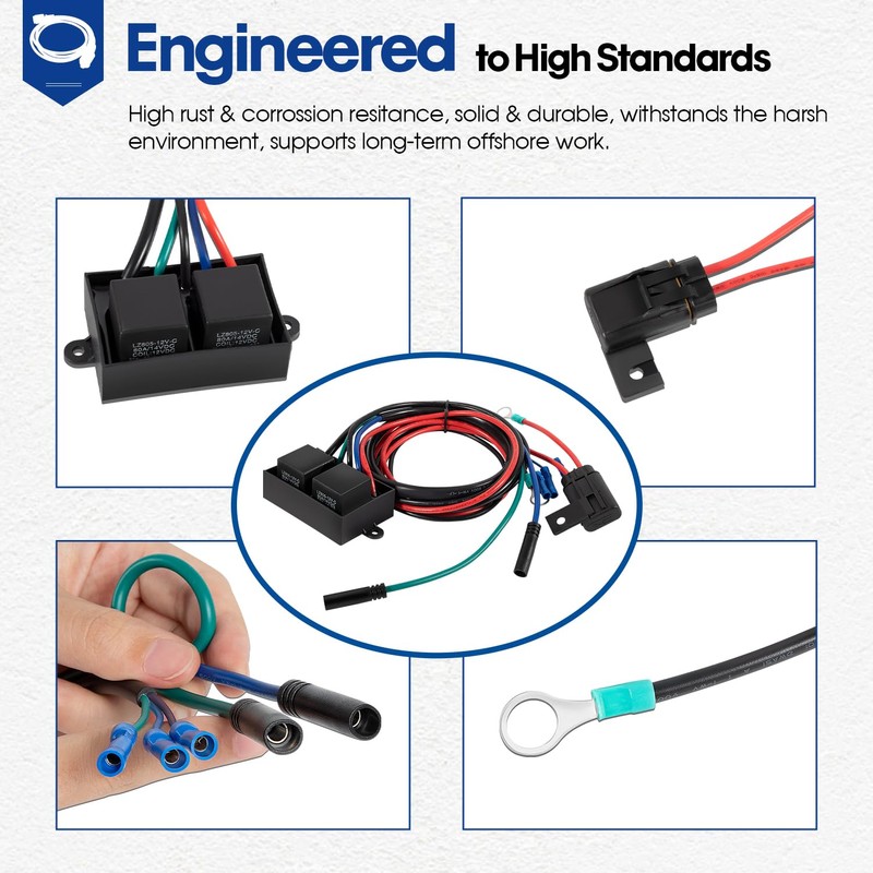 AHJRELAYKIT-2-DP Replacement Relay Harness Jack Plate Wiring Harness for Atlas