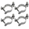 4pcs Chain Link Fence Gate Post Hinge for Outside Diameter
