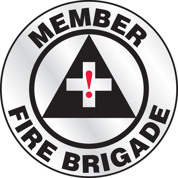 Accuform LHTL602 Emergency Response Reflective Hard Hat/Helmet Sticker, Legend "Member