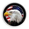 2 x 10cm American Bald Eagle Vinyl Stickers - USA