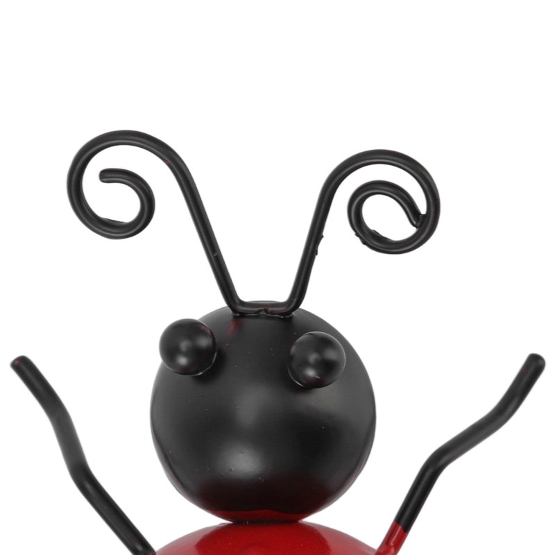 4Pcs Ladybug Wall Decoration Iron Ladybug with Black Spots Ladybug