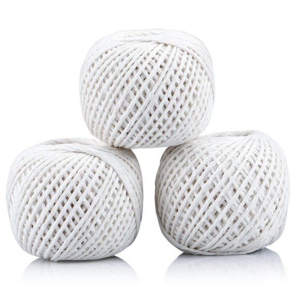 joycraft 984Feet Natural Cotton String Balls,2mm Cotton Bakers Rope,Kitchen Cooking