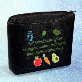 G2TUP Dietitian Thank You Gift God Found Some of The Strongest Women and Made Them Become Dietitians Makeup Bag (Dietitian Makeup Bag)
