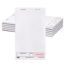 FMP Brands 5 Pack Guest Checks Pads, Server Notepad for Waitress, Memo Scratch Pad Server Waitress Waiter Book, Order Pads for Servers, Numbered Paper Notepads for Restaurant, Bar, Cafe, Diners