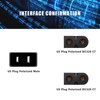 Tekit Polarized 90 Degree US 2-Prong (Nema 1-15P) to Dual