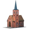 FALLER Kleinstadt-Kirche Modellbausatz mit 50 Einzelteilen 200 x 118 x