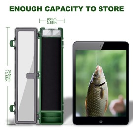 AhfuLife Carp Fishing Hook Storage Box, Carp Rig Box Stiff Hair Rig Board with 12pcs Pins, Carp Fishing Rig Container for Carp Fishing Accessories (style 2)