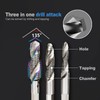 6X HSS Hex Shank Tap Drill Bits Metric Thread Screw