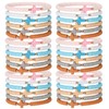 Ecation 36 Pcs Cross Silicone Bracelet Christian Bracelet Jesus Prayer