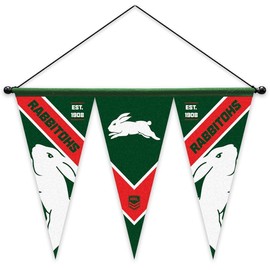 South Sydney Rabbitohs NRL Rugby League Set of 3 Felt Wall Pennant