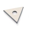 Bahco 449 L-Inch Triple-Edge Triangle Scraper Blade, 1", Silver