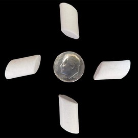 Polly Plastics Rock Tumbling Ceramic Filler Media (Small Cylinder Size) - Non-Abrasive Ceramic Pellets for All Type Tumblers (3 lbs) for Exceptional Results