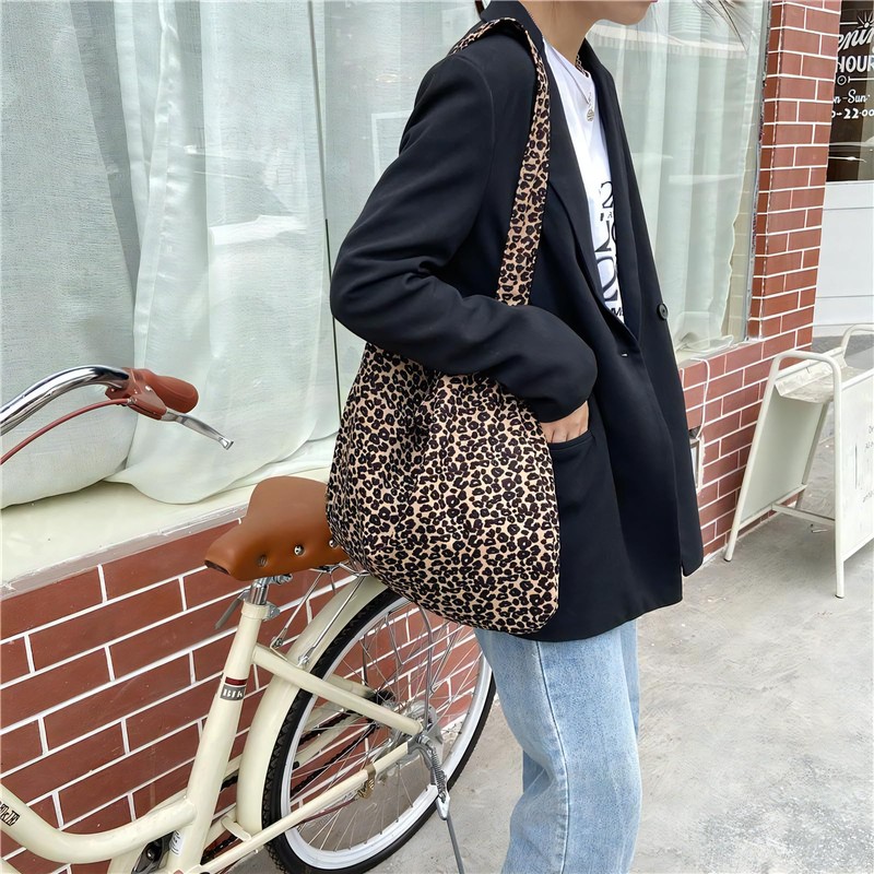 Eclairage Women's Tote Bag, Leopard, Casual, Shopping, Work, School, A4