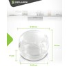 DEKAROX Lamp Cover Dome 68 mm Diameter Glass for Bosch