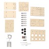 Wooden Hydraulic Excavator DIY Manual Detachable Educational Stimulation Hydraulic Excavator