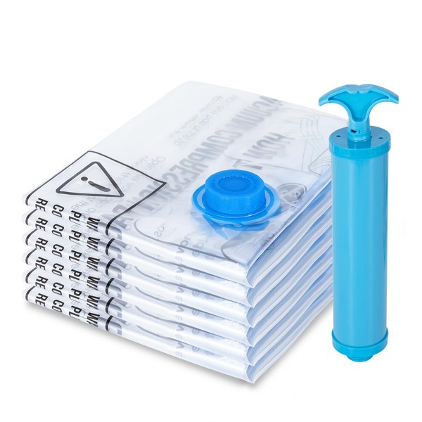 MagicQCraft 6 Pack Jumbo(70 * 100cm) Vacuum Storage Bags,Vacuum Compression