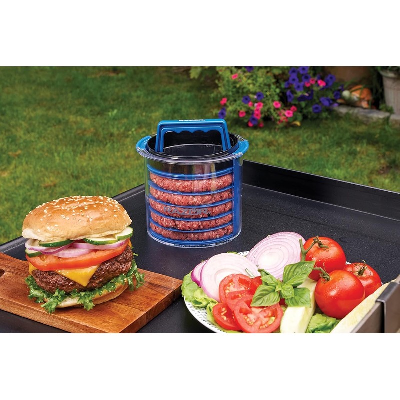 Mr. Bar-B-Q Razor Burger Press Caddy