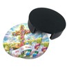 Coasters for Drinks with Holder Easter Rabbits Leather Coasters 6