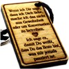 Lieblingsmensch Wooden Keyring Model: "Wenn ich Dir Sage, dass ich