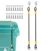 Namvo 2 Pieces Wheelie Bin Lid Locks Robust Wheelie Bin