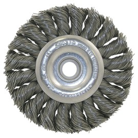 JET 550310-3-1/4 X (3/8-1/2) Knot Twisted Wire Wheel-Unthreaded