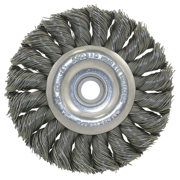 JET 550310-3-1/4 X (3/8-1/2) Knot Twisted Wire Wheel-Unthreaded