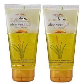 Patanjali Saundarya Aloe Vera Kesar Chandan Gel - 150 ml (Pack of 2)