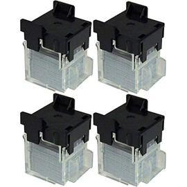 Max 20FE Staple Cartridge, 2000 Staples Per Cartridge, Made for EH-20F Electronic Stapler, 10 Millimetre Long x 5.5 Millimetre High, Flat Clinch, Staples Up to 20 Sheets of Paper, Pack of 4