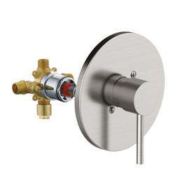 Design House 594341 Eastport II Contemporary Single-Handle Shower Valve Trim with Escutcheon for Bathroom, Satin Nickel