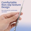 Wjelet 2 in 1 Manicure Cuticle Pusher Ring Design Suitable
