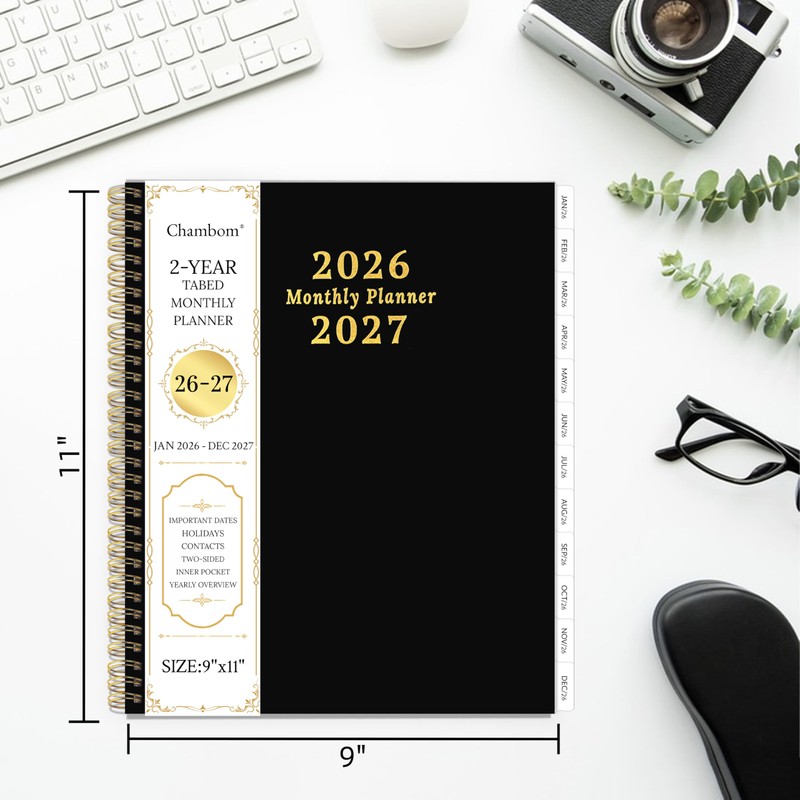 2026-2027 Monthly Planner, 2 Year Monthly Planner/Calendar 2026-2027, Jan 2026