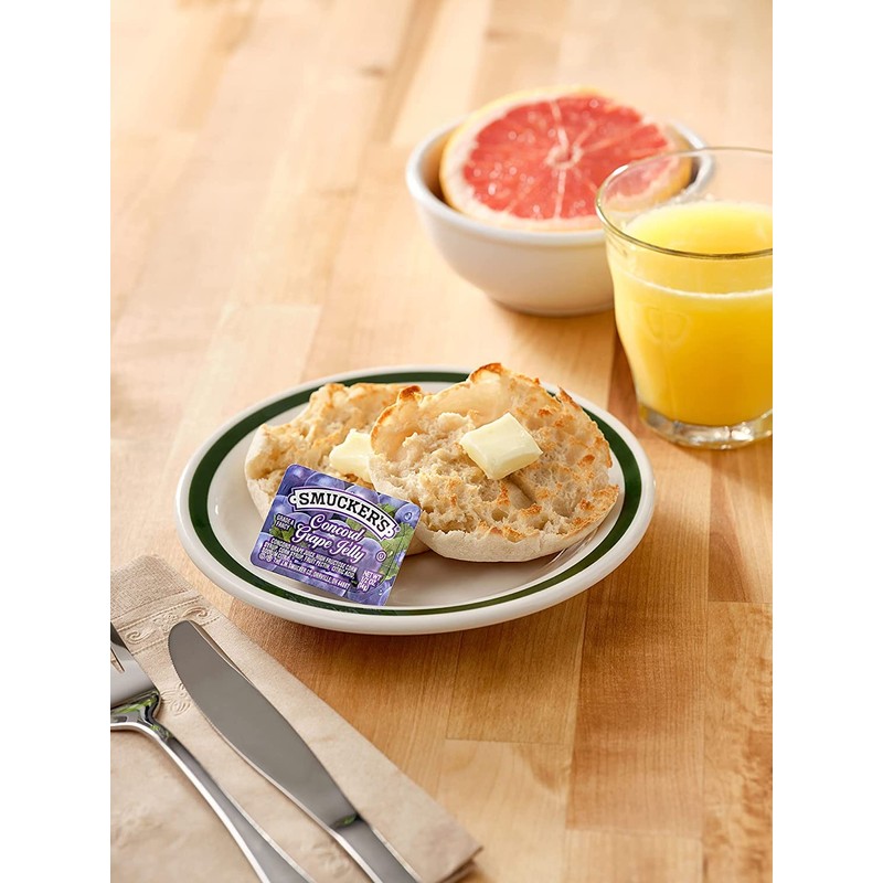 Smucker's Grape Jelly, Apple & Mixed Fruit, 0.5 Ounce (Pack