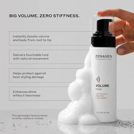 Zenagen Boost Thickening Volume Foam, 4.5 Fl. oz.