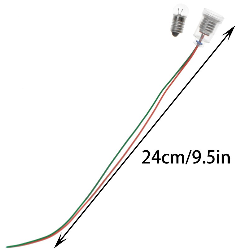 TAODAN 6PCS E10 Lampholders 1.5V E10 Screw Mount Small Bulb