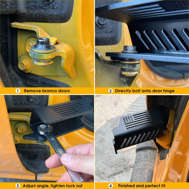 BESTAOO Door Hinge Front Foot Peg Rest Pedal for Ford