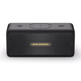 BOGASING - Altavoces Bluetooth M5 portátil inalámbrico con sonido estéreo de 40 W y graves impactantes, tiempo de reproducción de 30 horas, IPX7 impermeable, Bluetooth 5.3, EQ, TWS, TF-Card, AUX, USB,