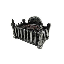 Melody jane Dollhouse Fire Grate Basket with Luminous Charcoal Resin 1:12 Fireplace Accessories