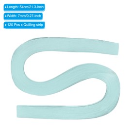 PATIKIL Quilling Strips Paper 120pcs 9/32"(7mm) 54cm Origami Paper Quilling Strip for Art DIY Hand Craft Christmas Sky Blue