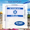 20 Pack Handheld Israel Flags, 5x8 Inch Small Mini Israeli